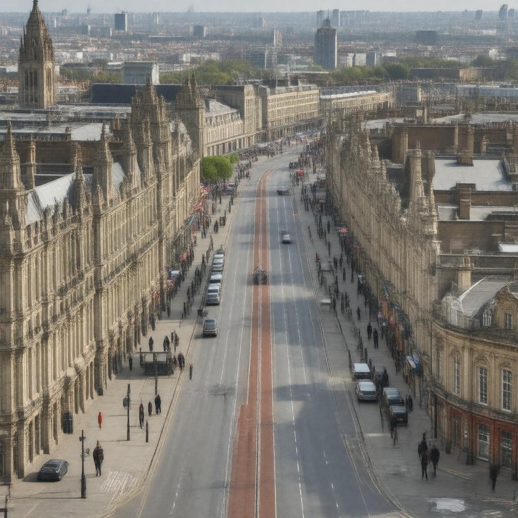 AI-created image of Fenchurch Street