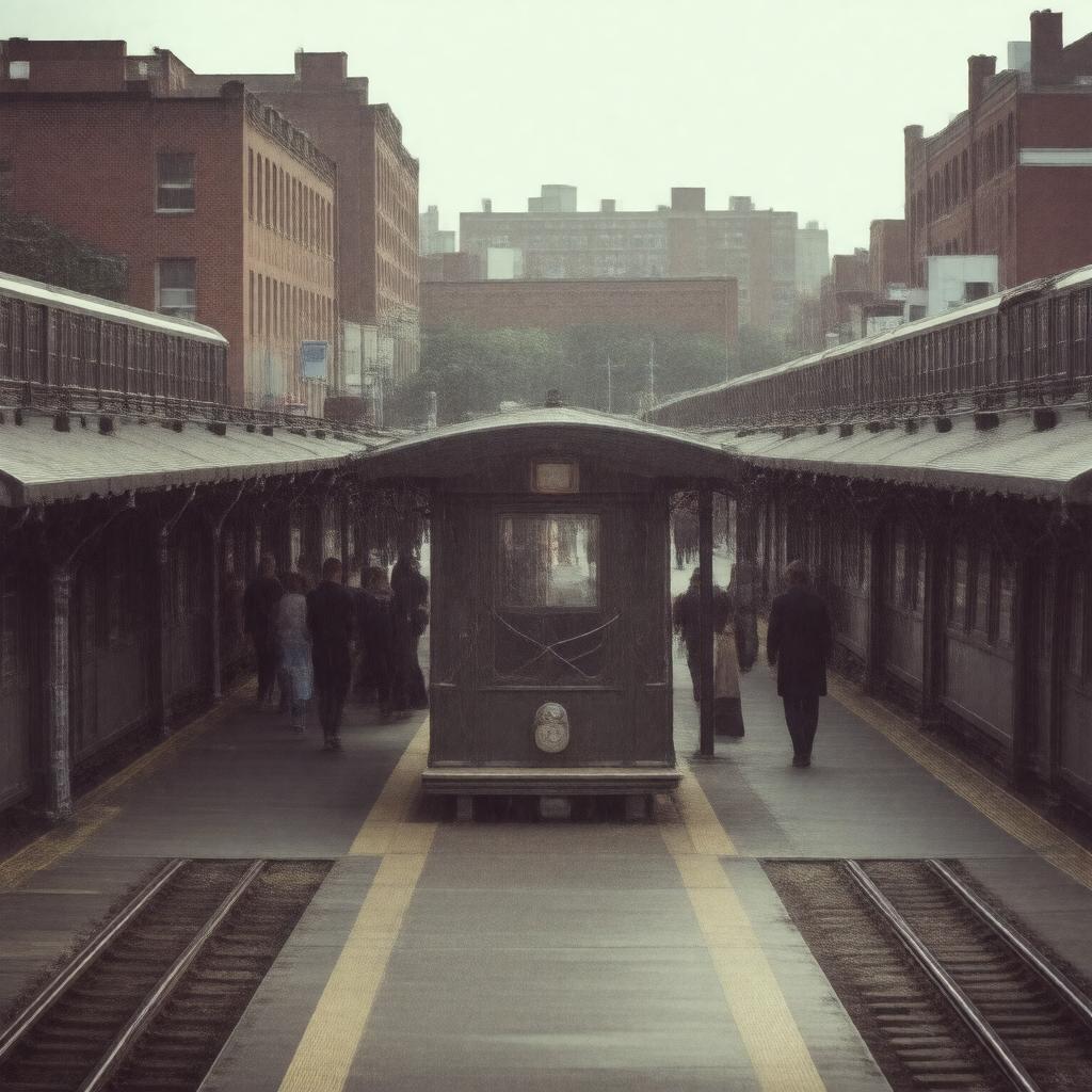 Click to view larger image AI-created image of Fenway station