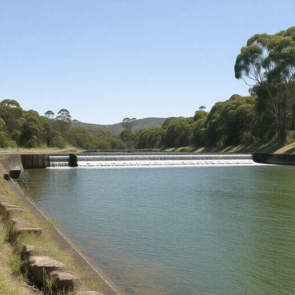 AI-created image of Fenwick Street Dam