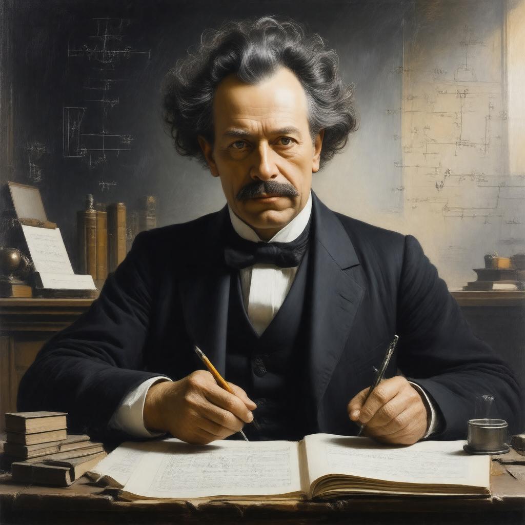 AI-created image of Ferdinand Eisenstein