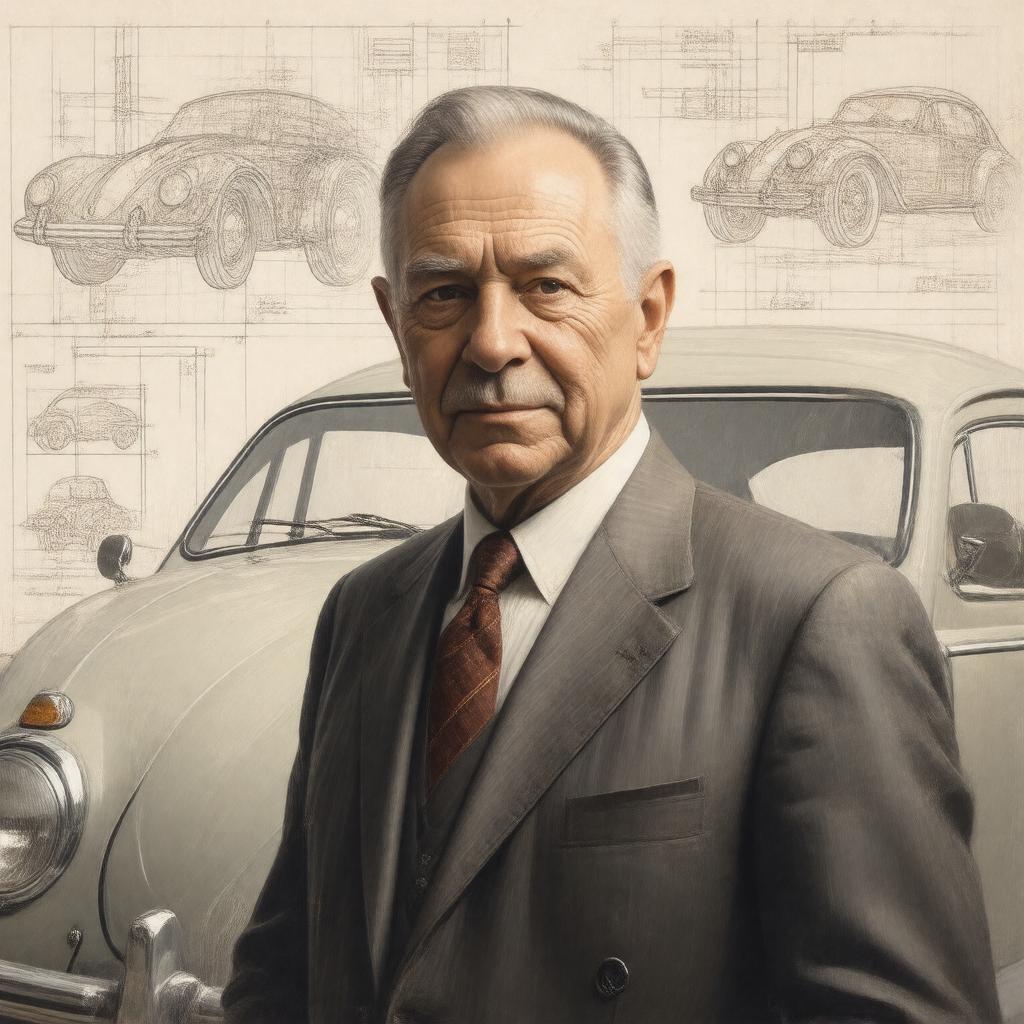 AI-created image of Ferdinand Porsche