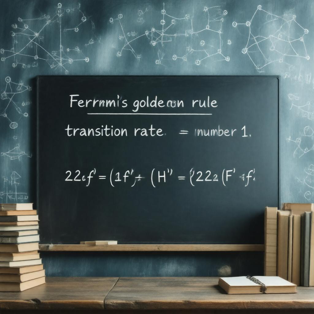 Click to view larger image AI-created image of Fermi's golden rule number 1