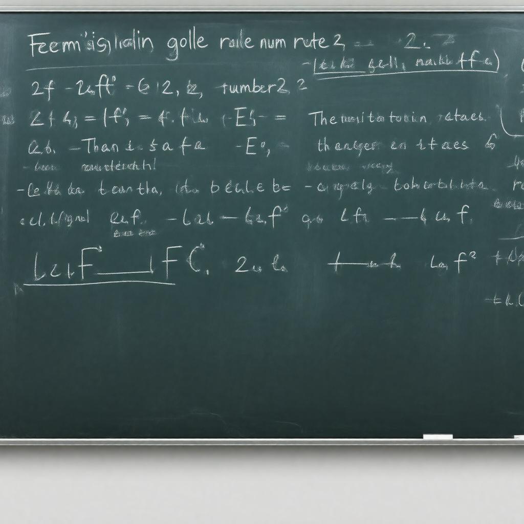 Click to view larger image AI-created image of Fermi's golden rule number 2