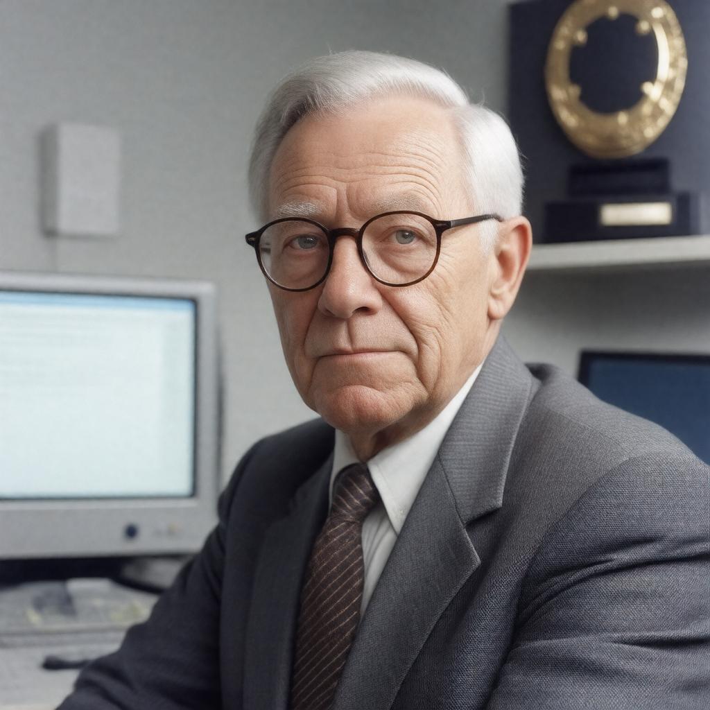 AI-created image of Fernando Corbató