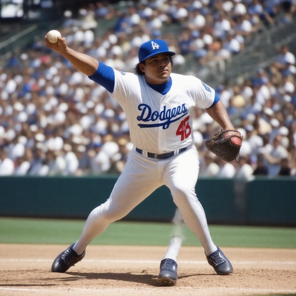AI-created image of Fernando Valenzuela