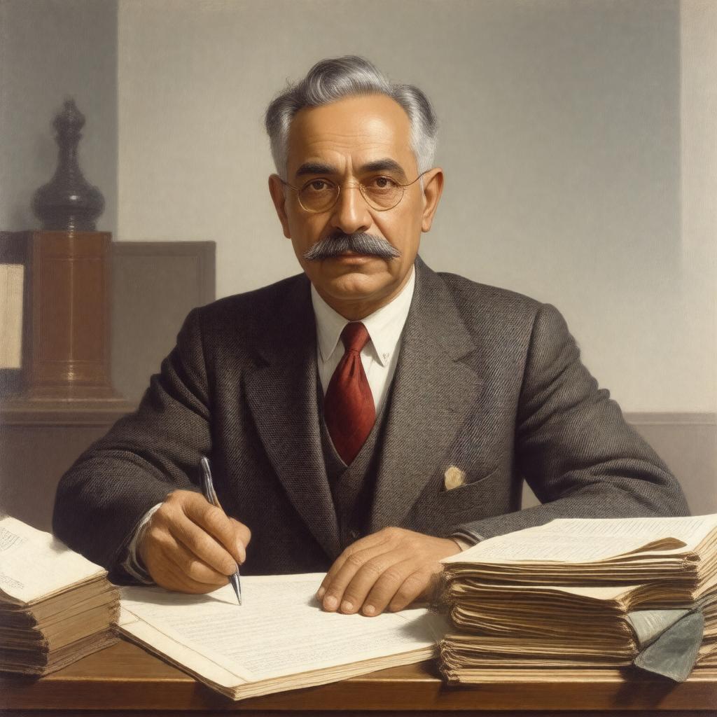 AI-created image of Feroze Gandhi