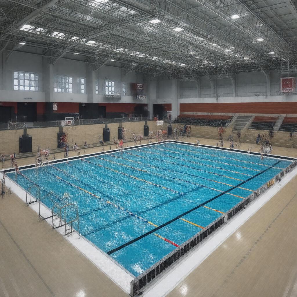 AI-created image of Ferris Athletic Center