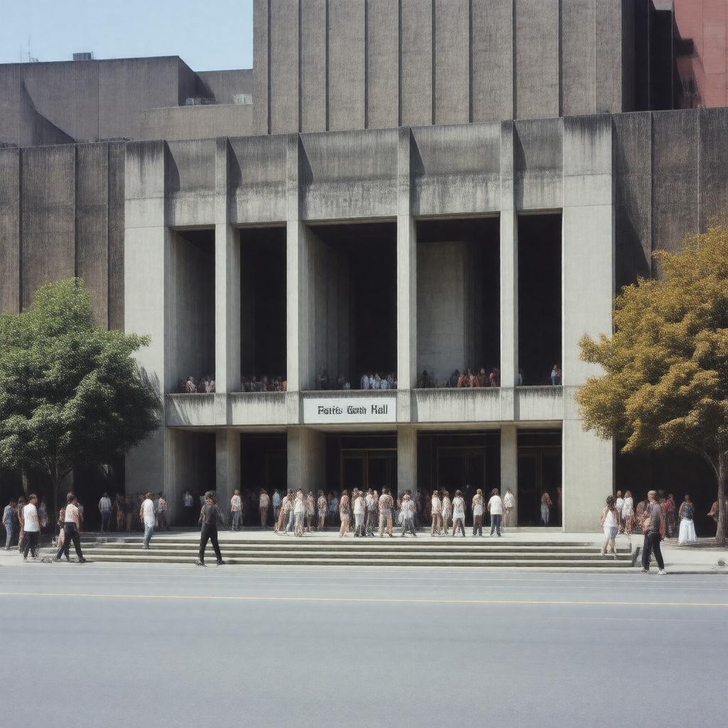 AI-created image of Ferris Booth Hall