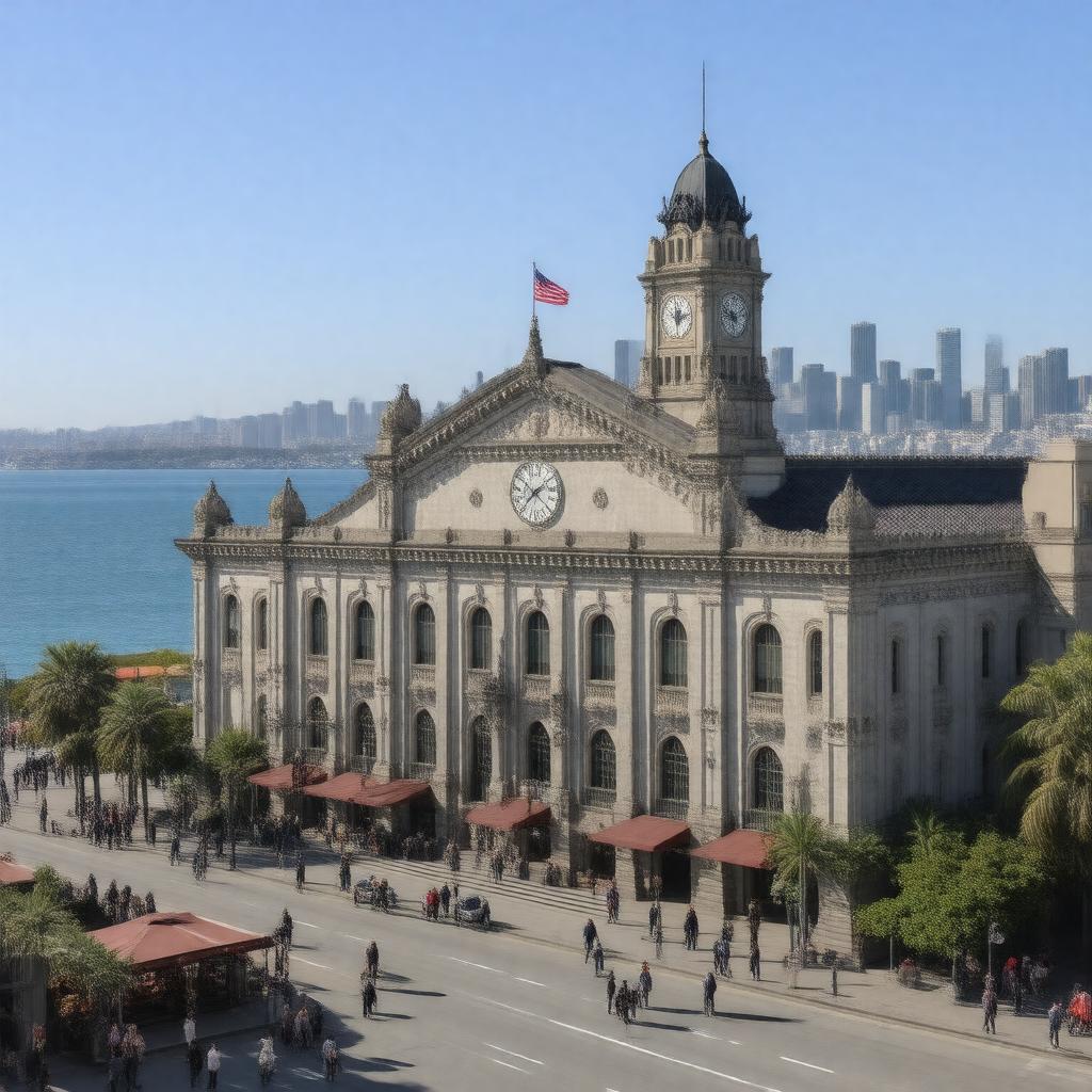 AI-created image of Ferry Building