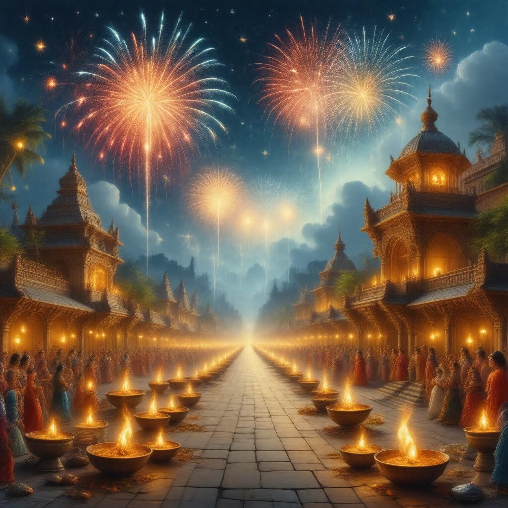 Click to view larger image AI-created image of Festival of Lights