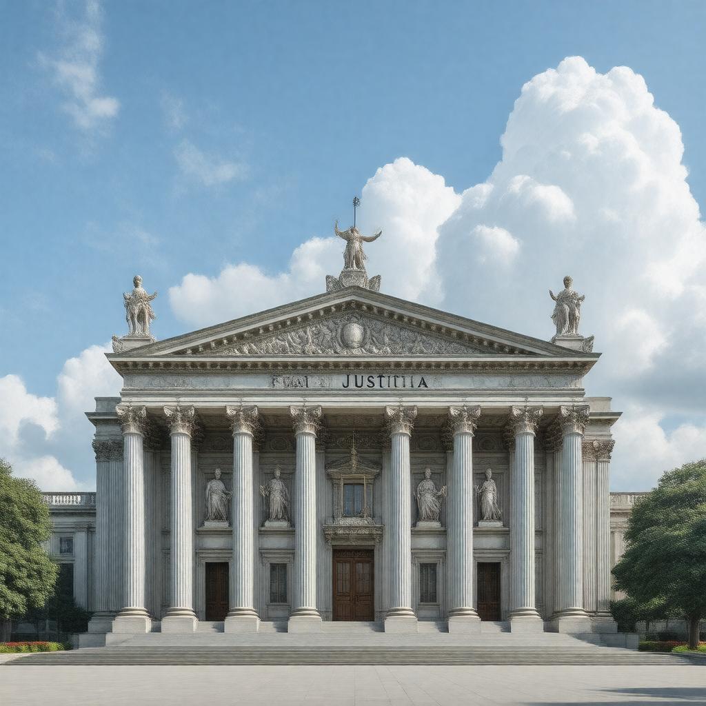 AI-created image of Fiat Justitia (Let justice be done)