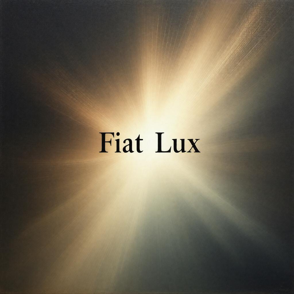 Click to view larger image AI-created image of Fiat Lux (Let there be light)