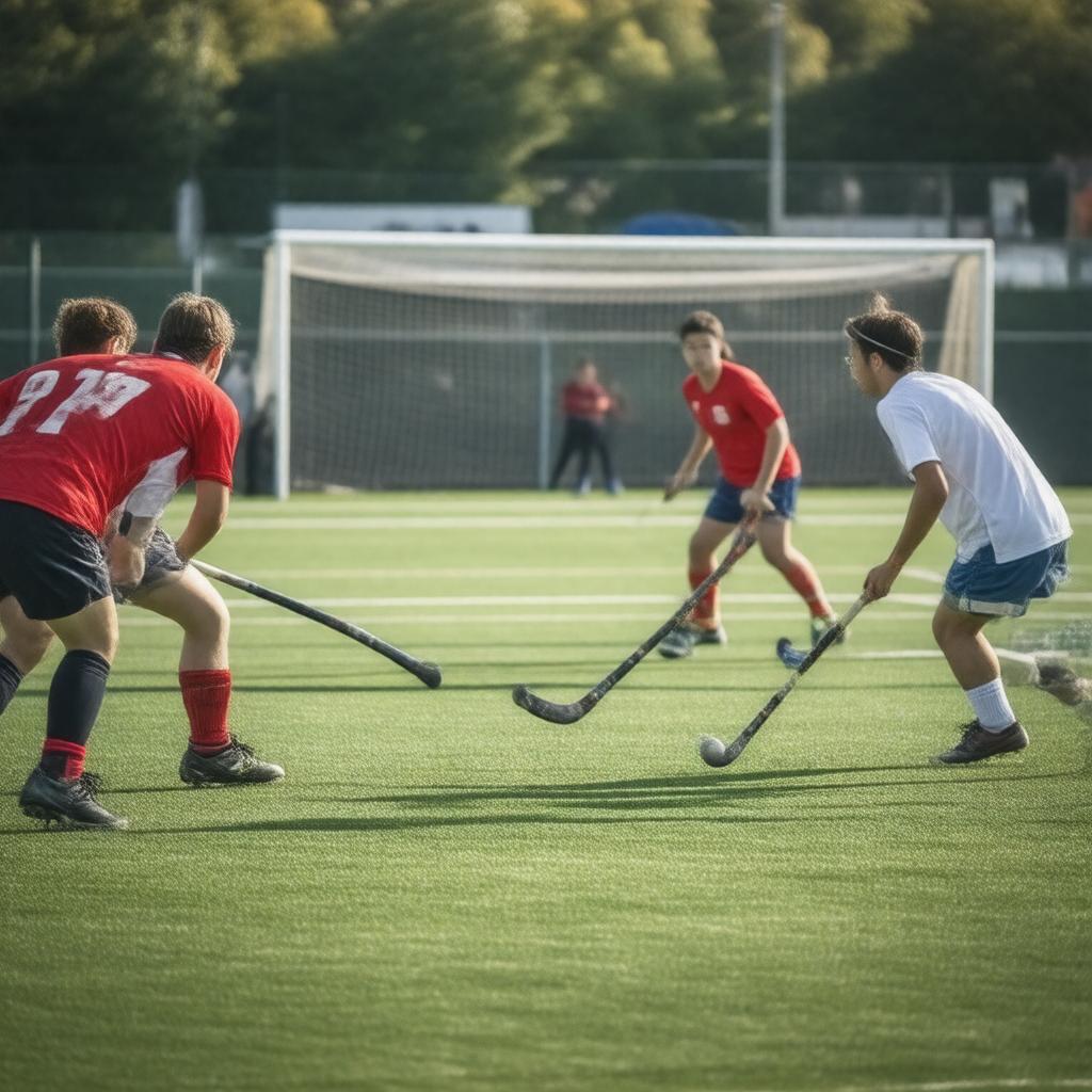 AI-created image of Field hockey