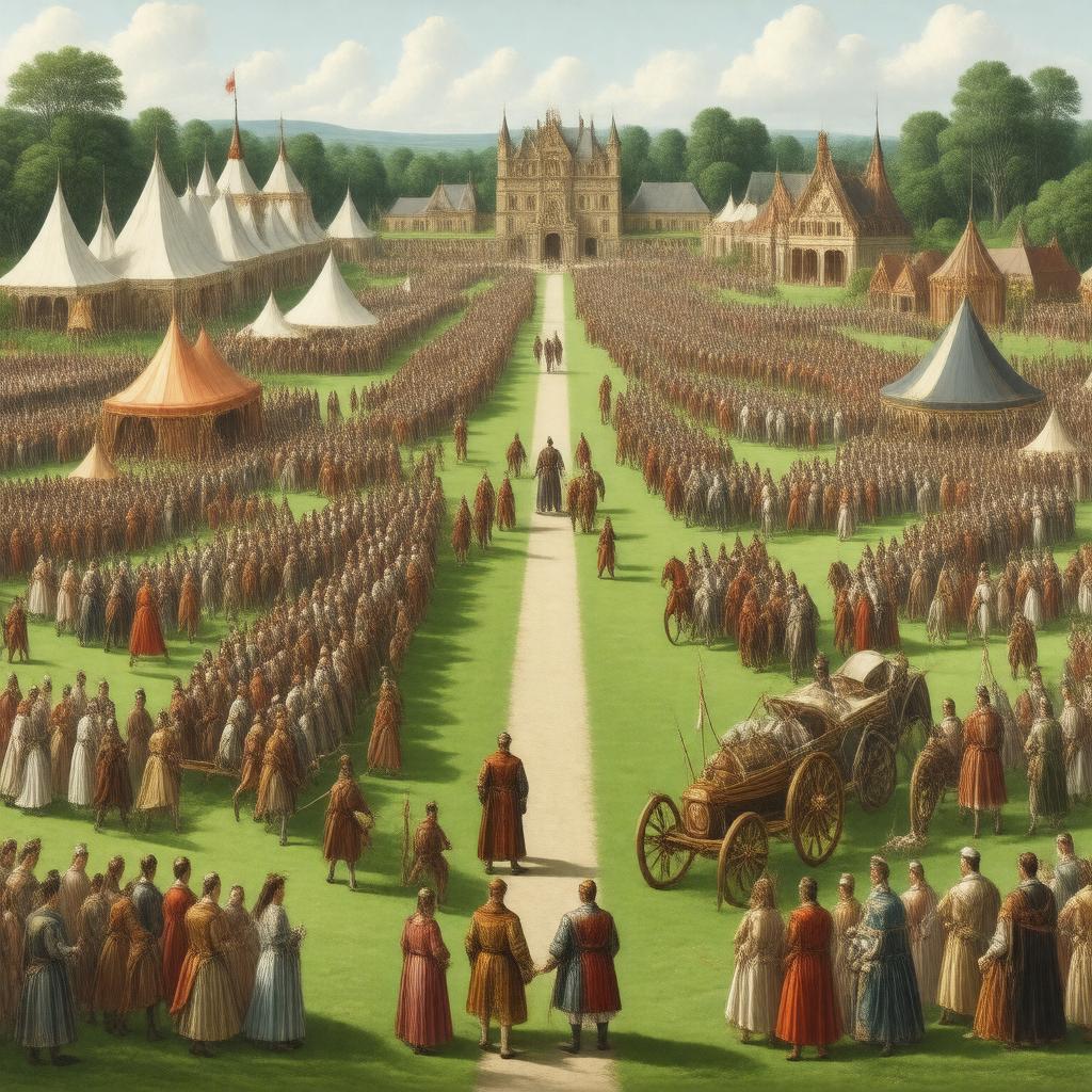 Click to view larger image AI-created image of Field of the Cloth of Gold