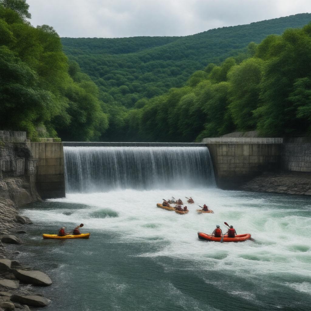 Click to view larger image AI-created image of Fife Brook Dam