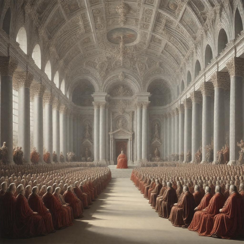 Click to view larger image AI-created image of Fifth Council of the Lateran