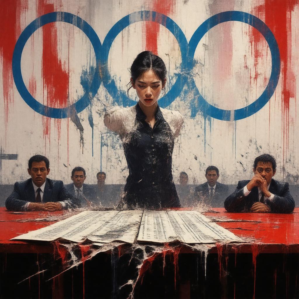 AI-created image of Figure skating judging controversy