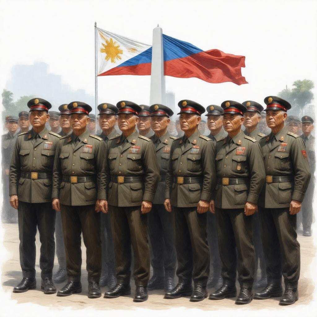AI-created image of Filipino Veterans of World War II
