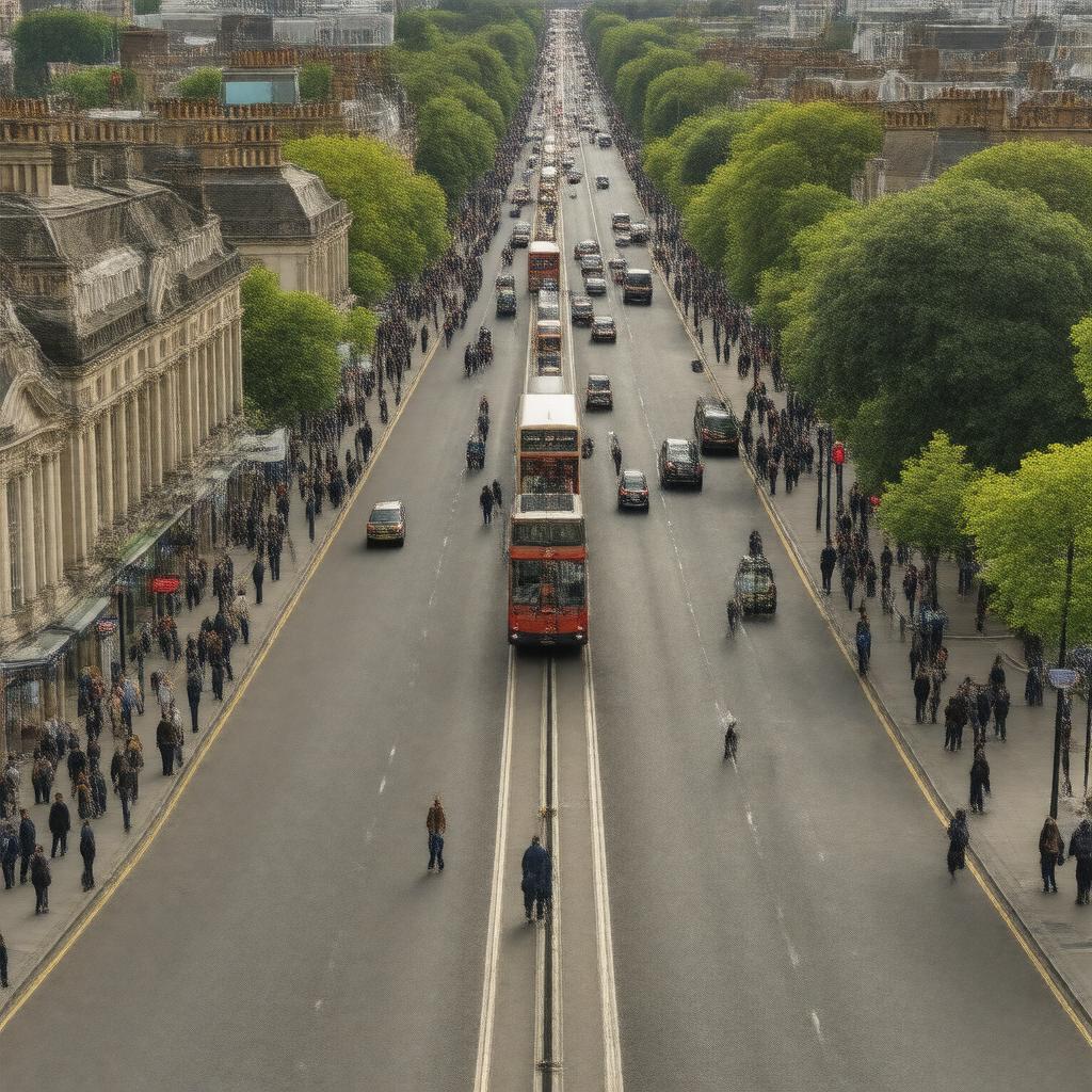 AI-created image of Finchley Road