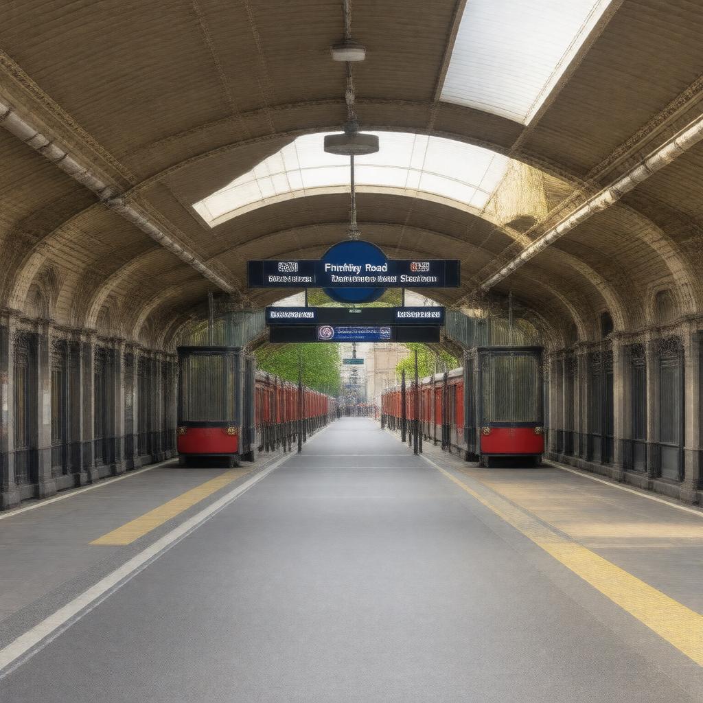 AI-created image of Finchley Road station
