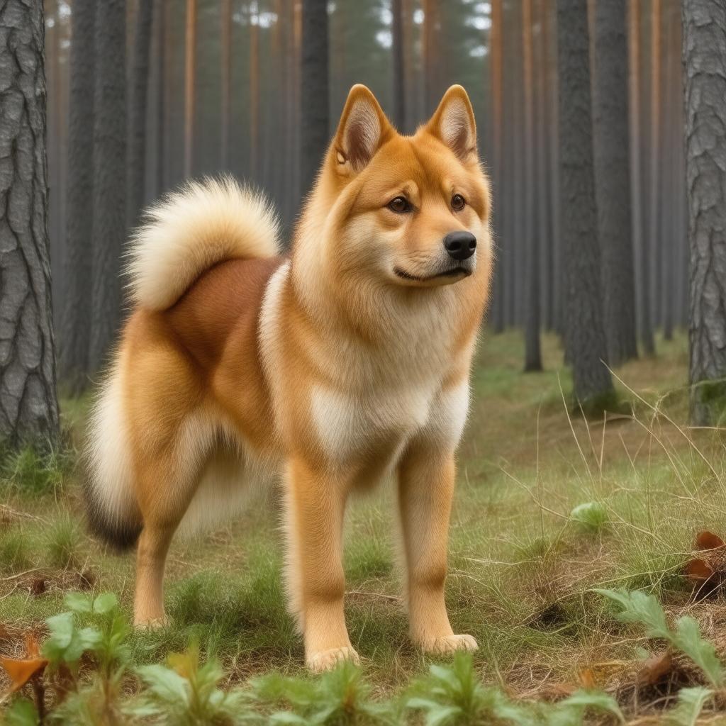 AI-created image of Finnish Spitz