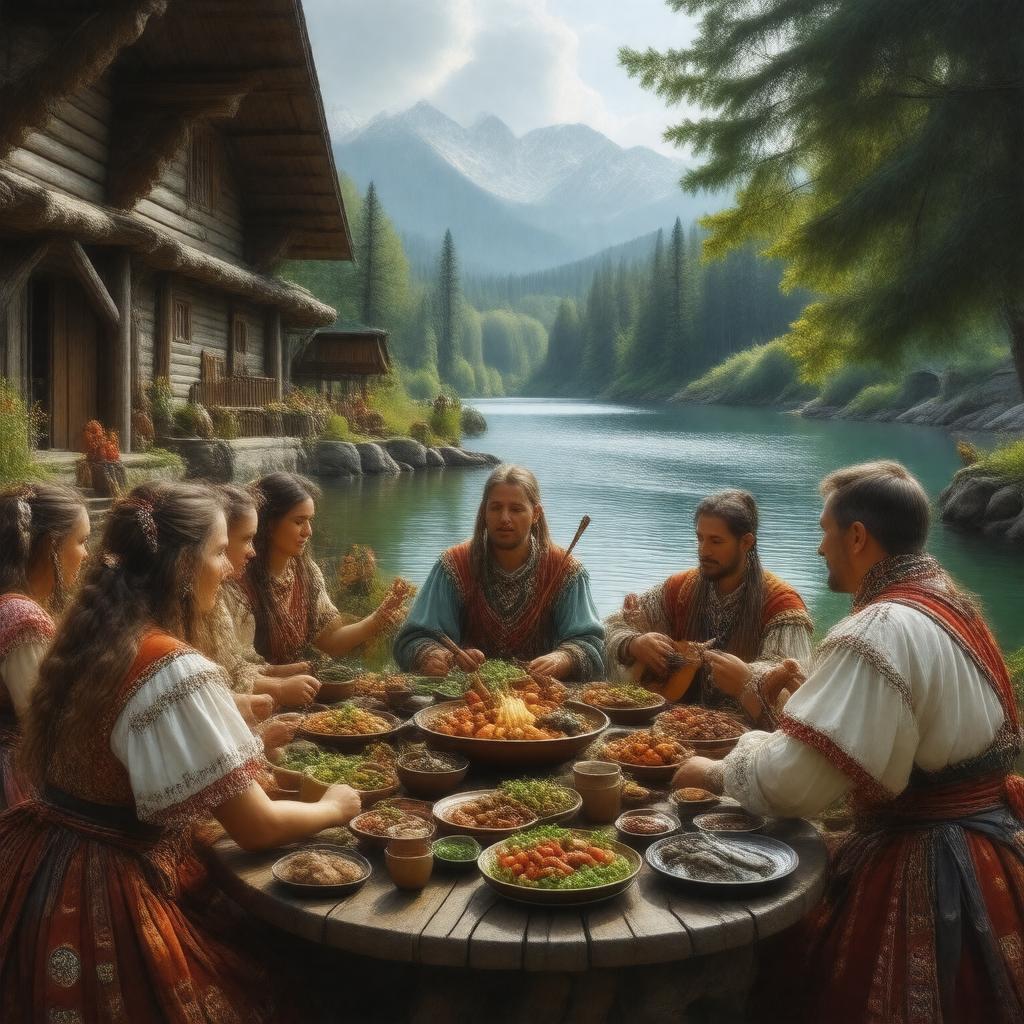 AI-created image of Finno-Ugric cultures