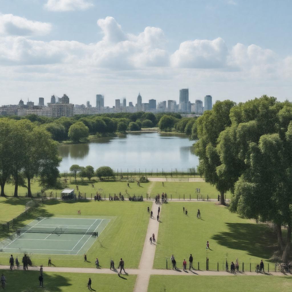 AI-created image of Finsbury Park