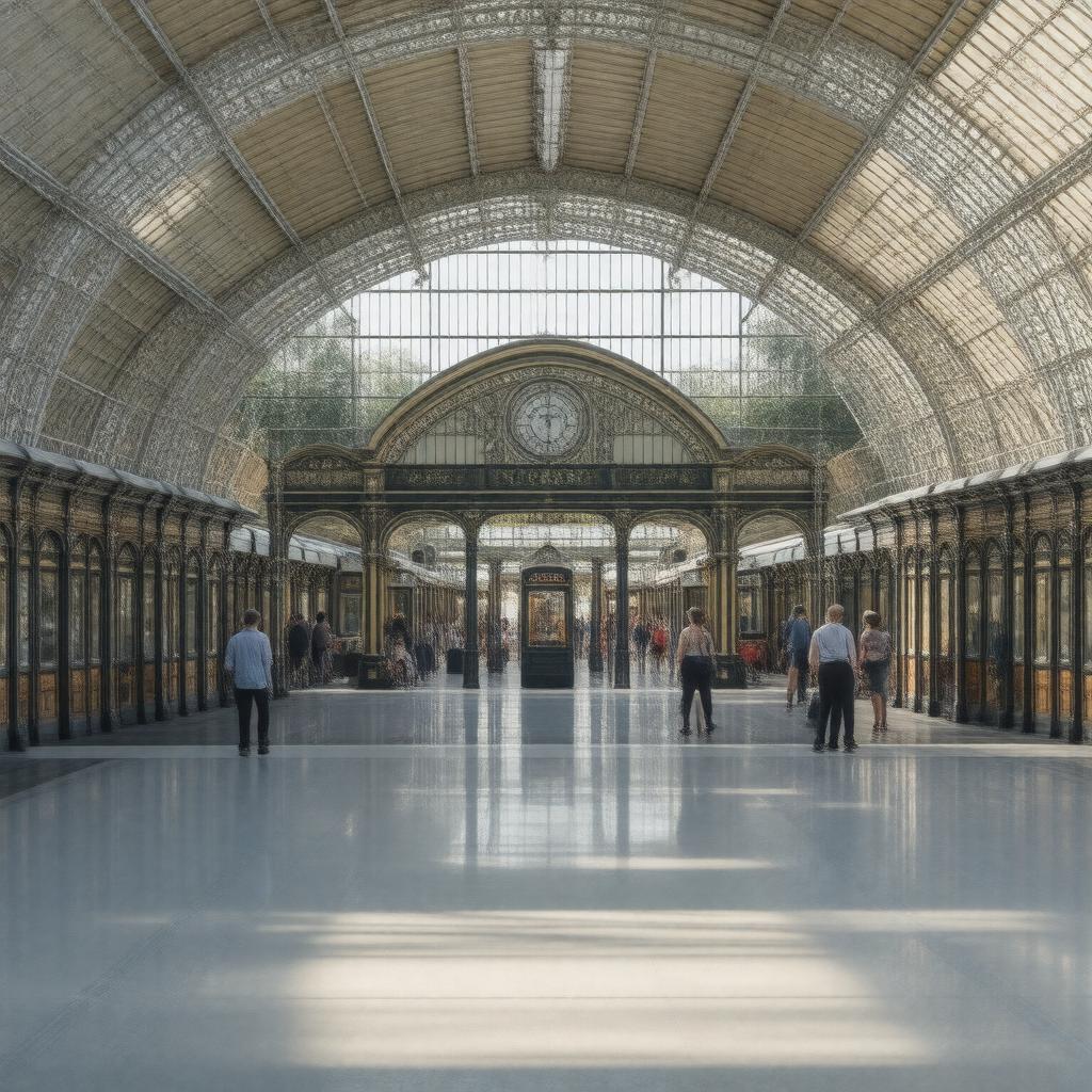 AI-created image of Finsbury Park Railway Station