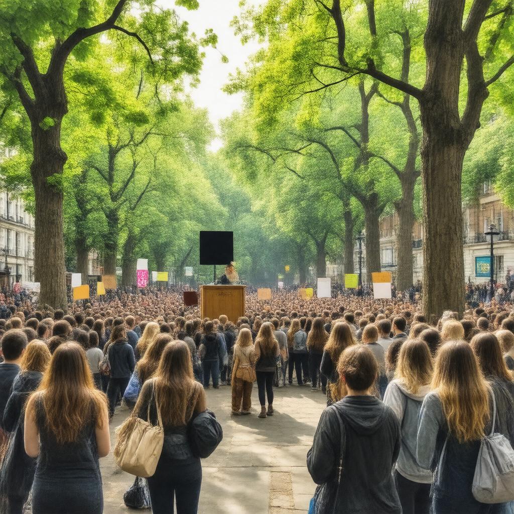 Click to view larger image AI-created image of Finsbury Park Speakers' Corner