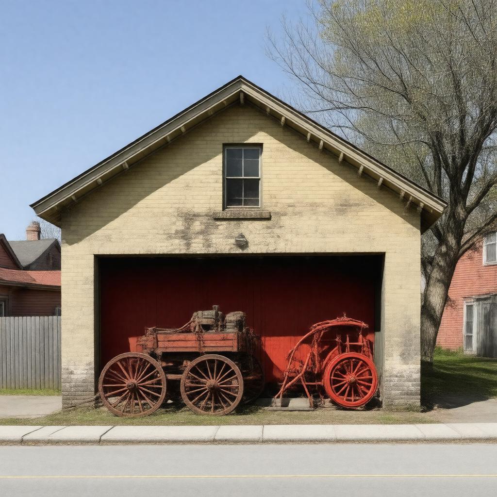 AI-created image of Fire Hose Cart House