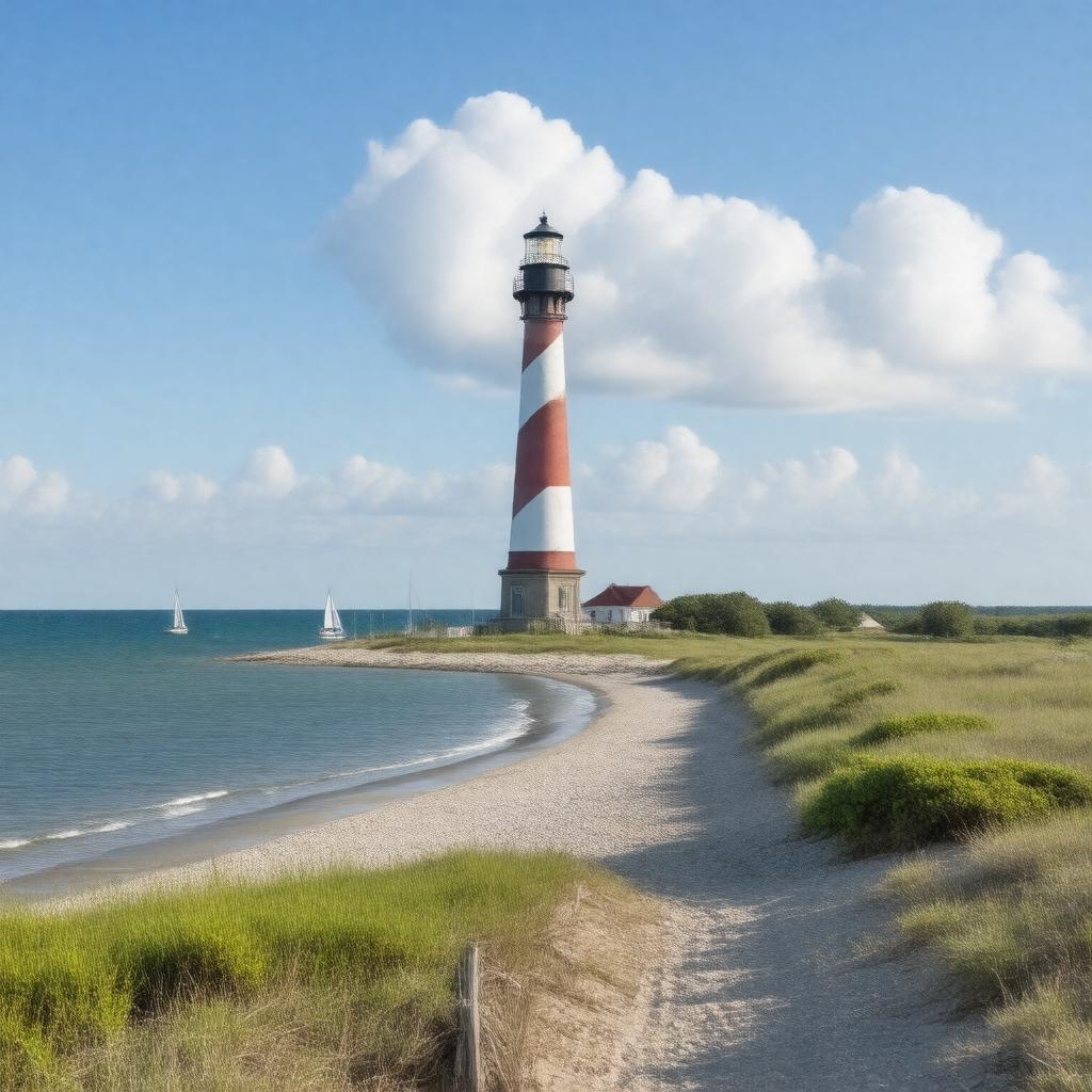 AI-created image of Fire Island, New York, United States