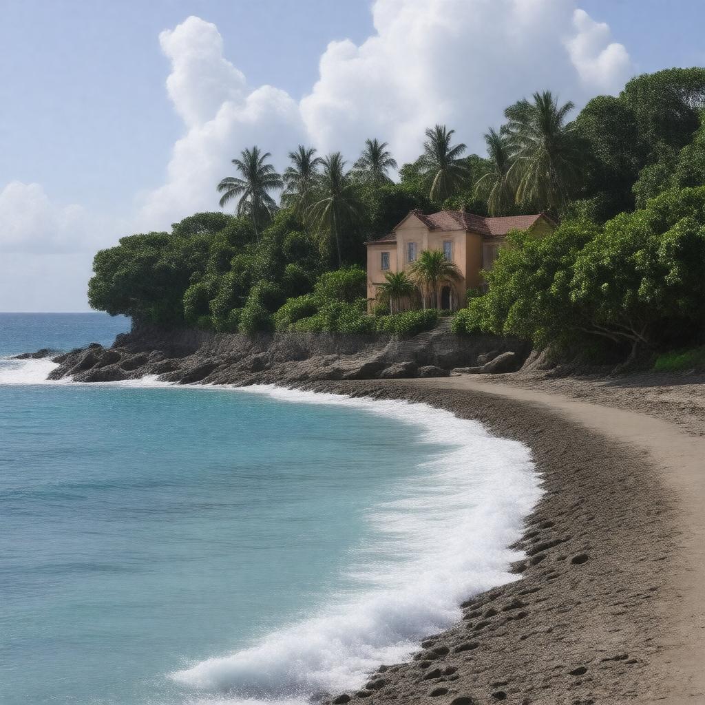 AI-created image of Firefly Estate, Jamaica