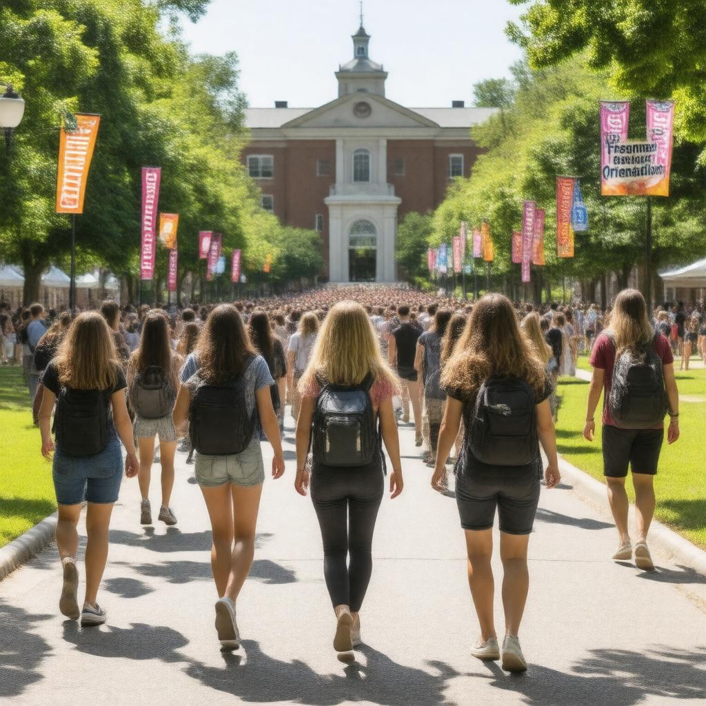 Click to view larger image AI-created image of First-Year Orientation