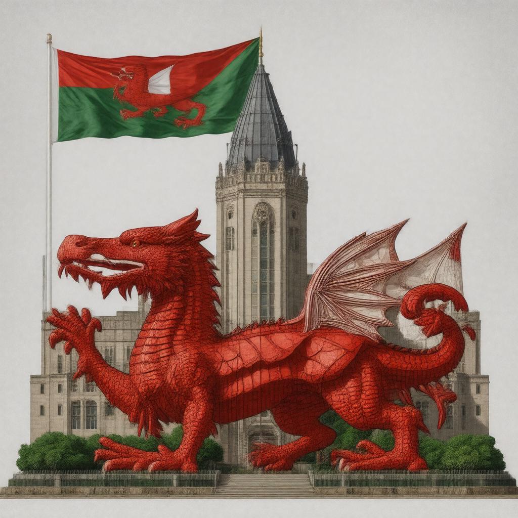 AI-created image of First Minister of Wales