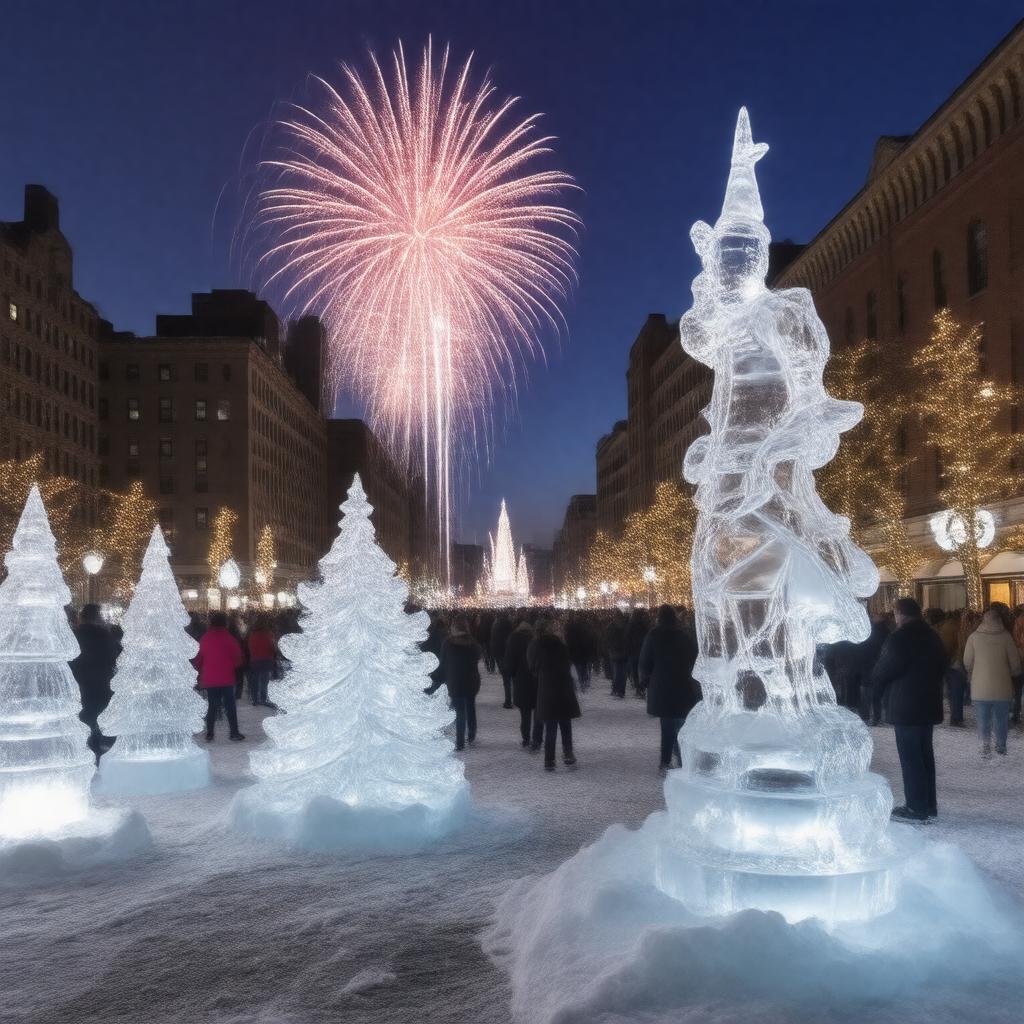 Click to view larger image AI-created image of First Night Boston