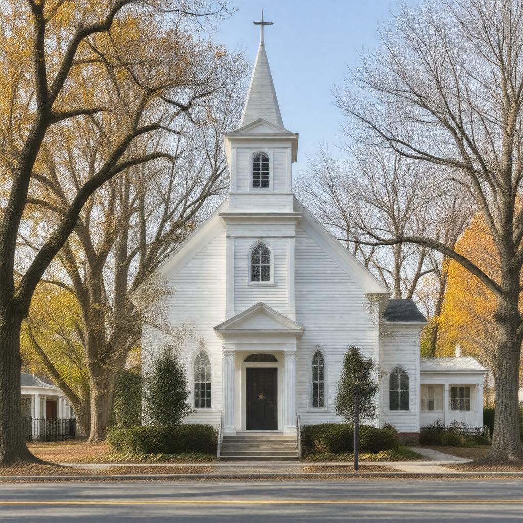 Click to view larger image AI-created image of First Unitarian Society in Newton