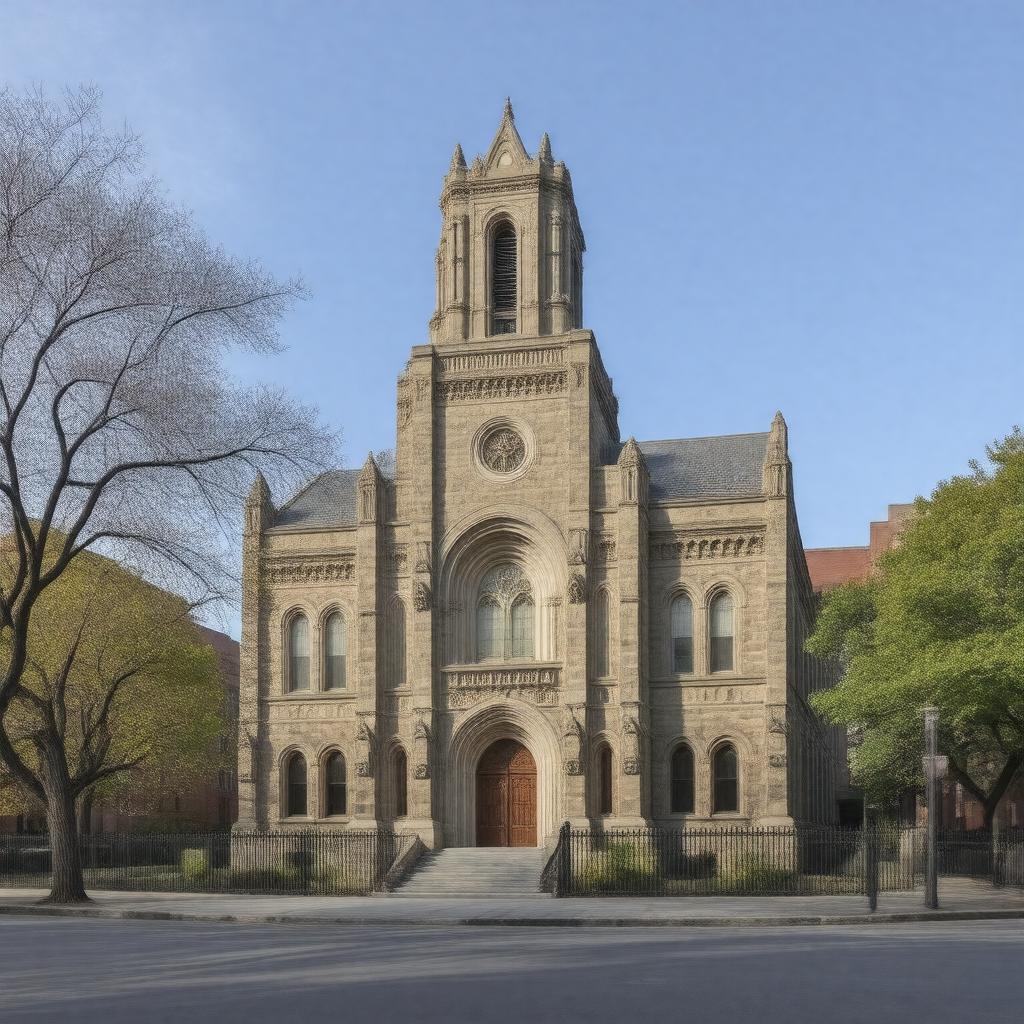 Click to view larger image AI-created image of First Universalist Church of Boston