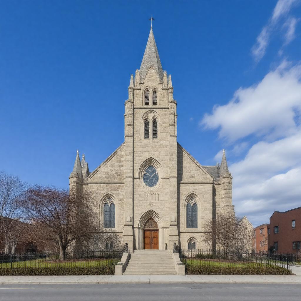 Click to view larger image AI-created image of First Universalist Church of Worcester