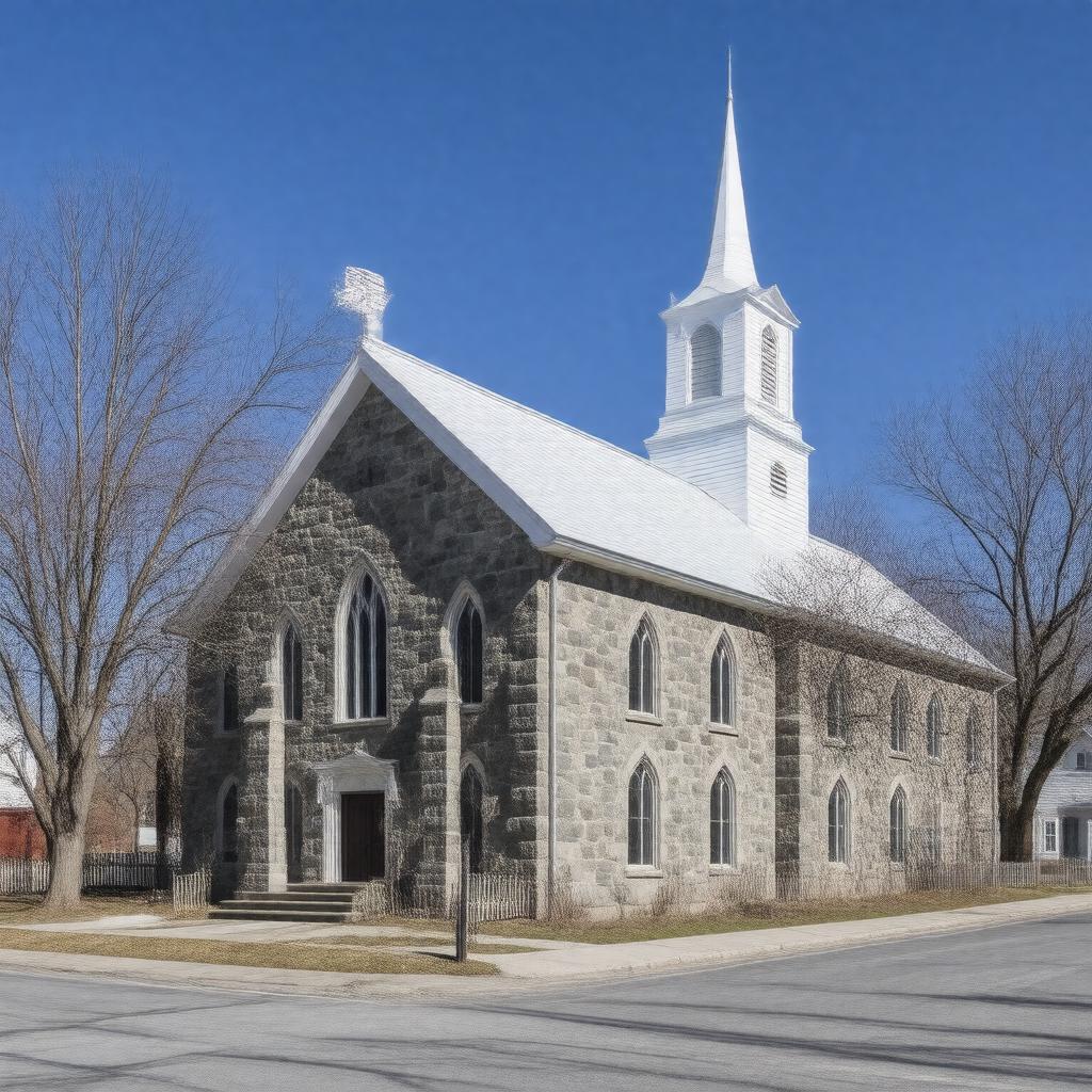 AI-created image of First Universalist Church of Yarmouth