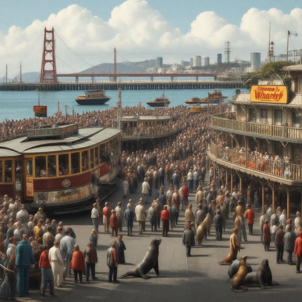 AI-created image of Fisherman's Wharf