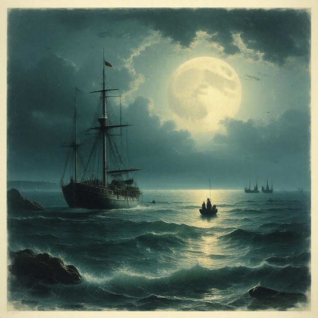 AI-created image of Fishermen at Sea