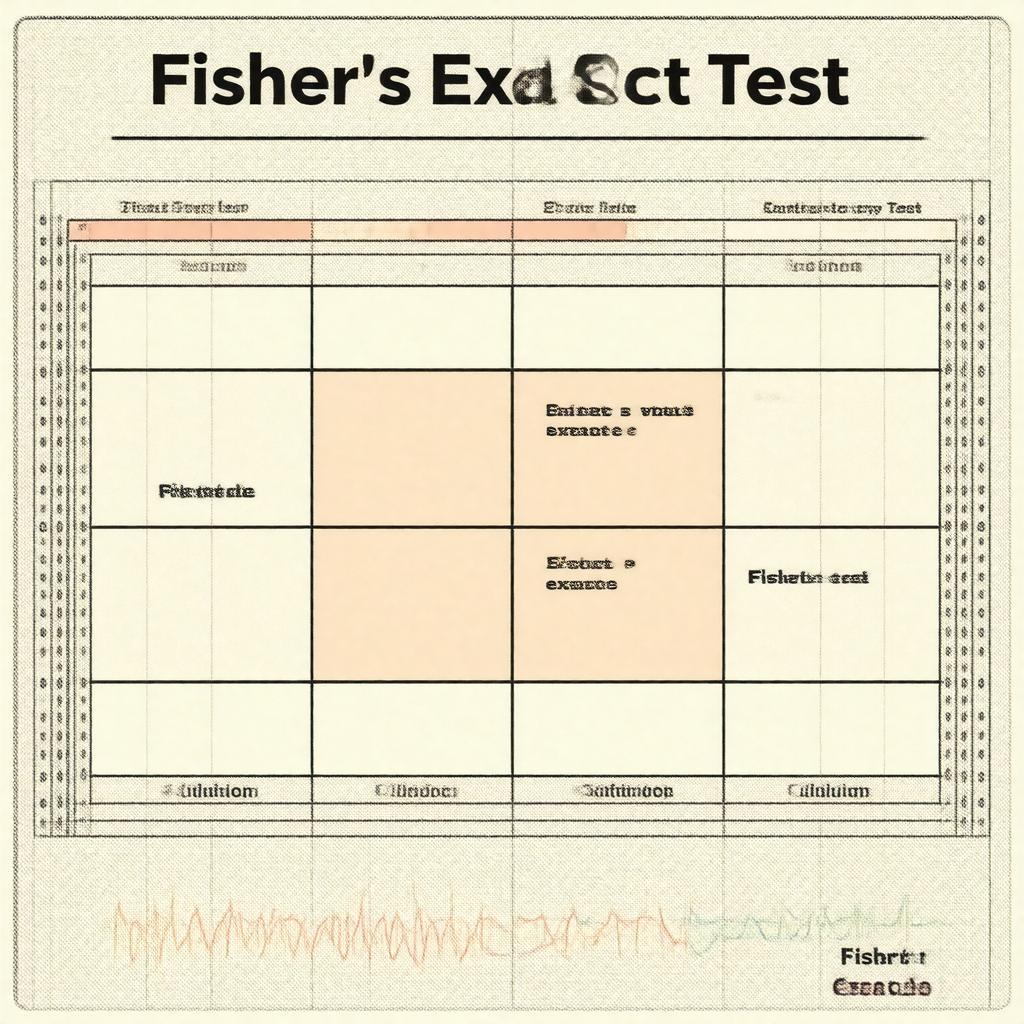 AI-created image of Fisher's exact test