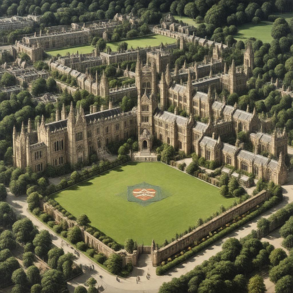 AI-created image of Fitzwilliam College, Cambridge