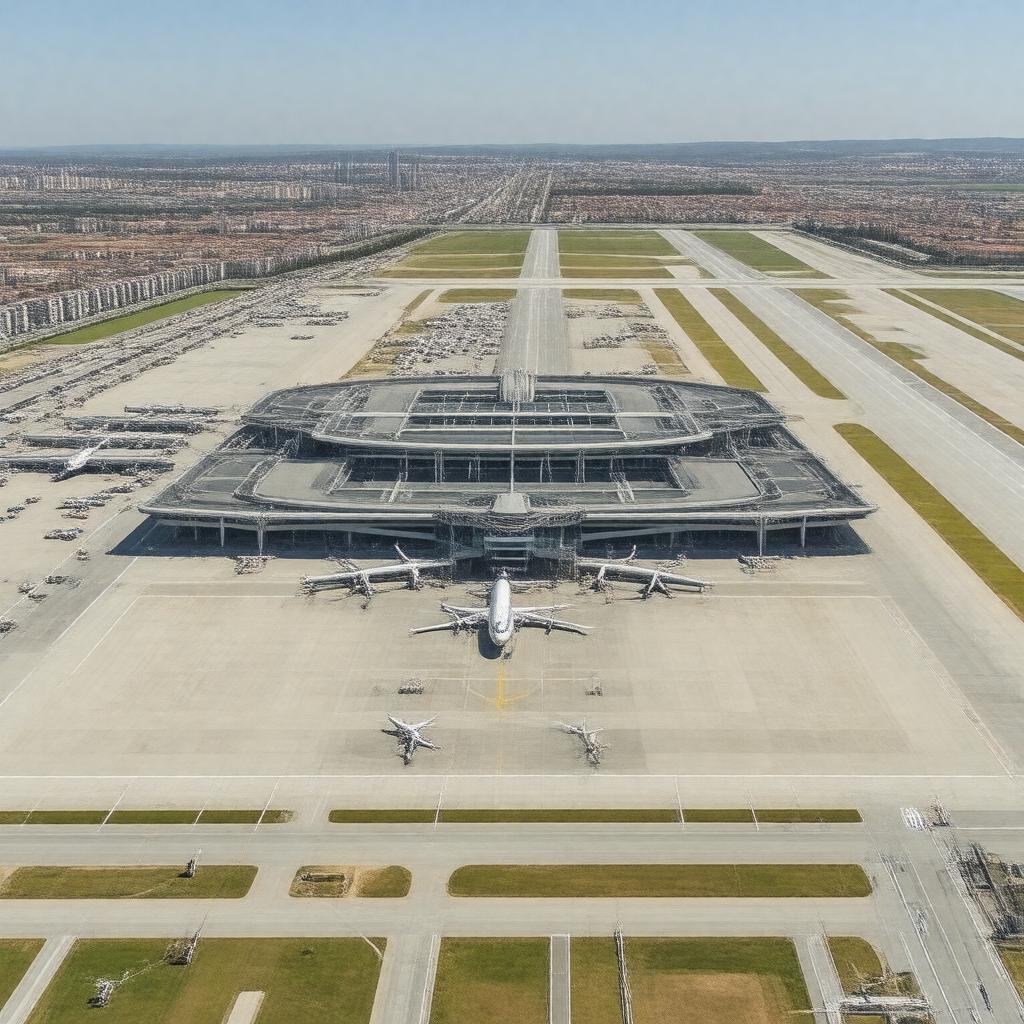 AI-created image of Fiumicino Airport
