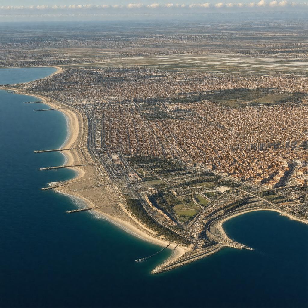 AI-created image of Fiumicino, Rome, Italy