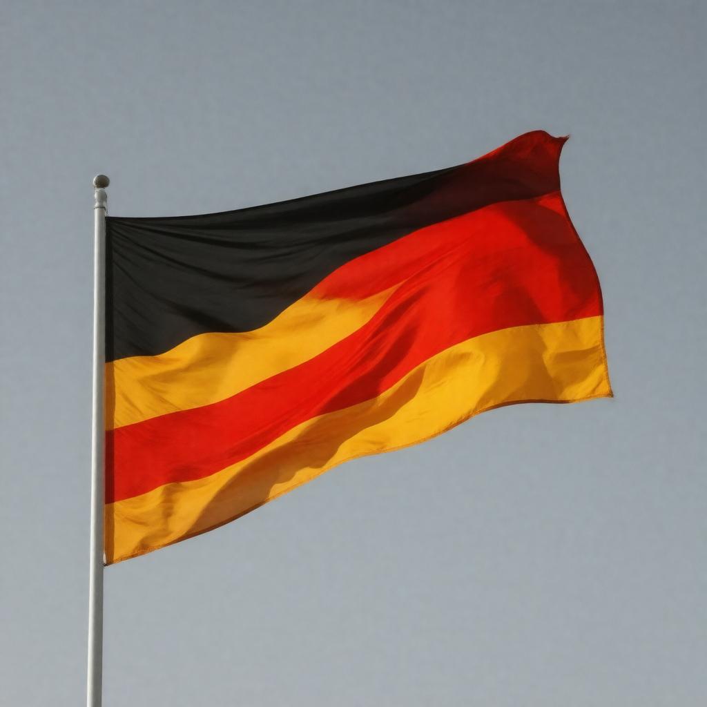 AI-created image of Flag of Germany (black-red-gold tricolor)