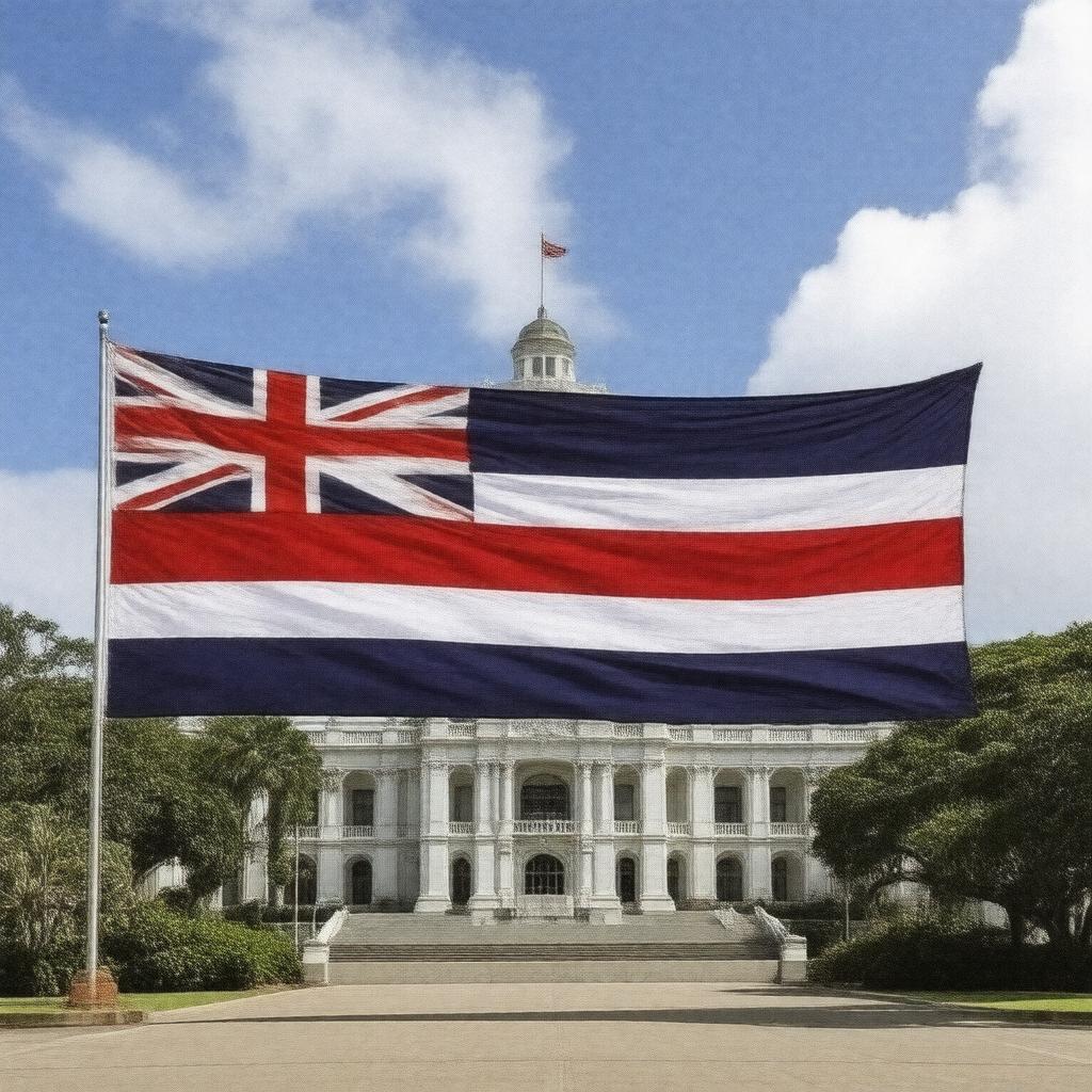 Click to view larger image AI-created image of Flag of Hawaii