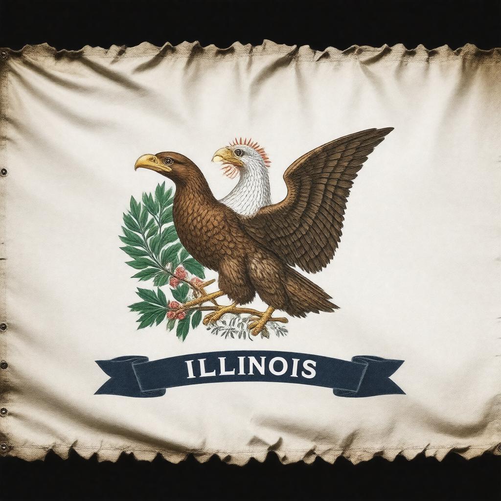 AI-created image of Flag of Illinois