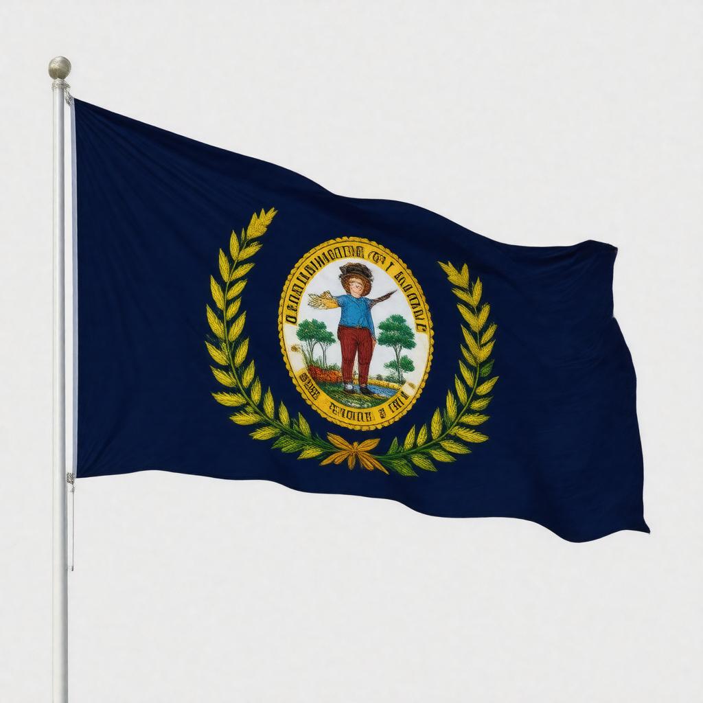 Click to view larger image AI-created image of Flag of Kentucky