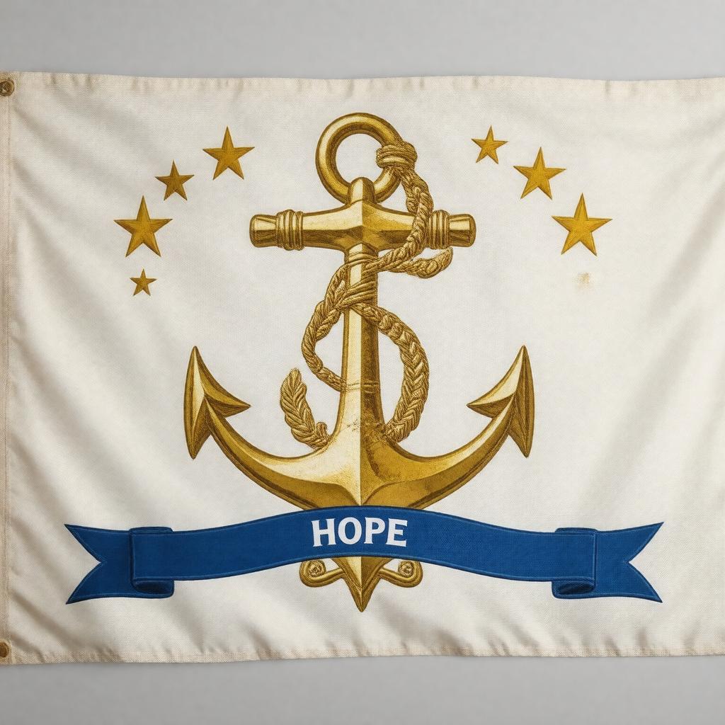 AI-created image of Flag of Rhode Island